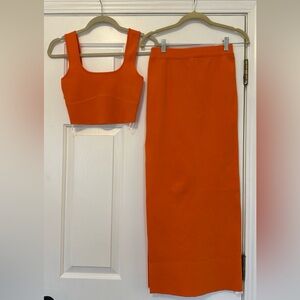 Women’s Orange Knit Set